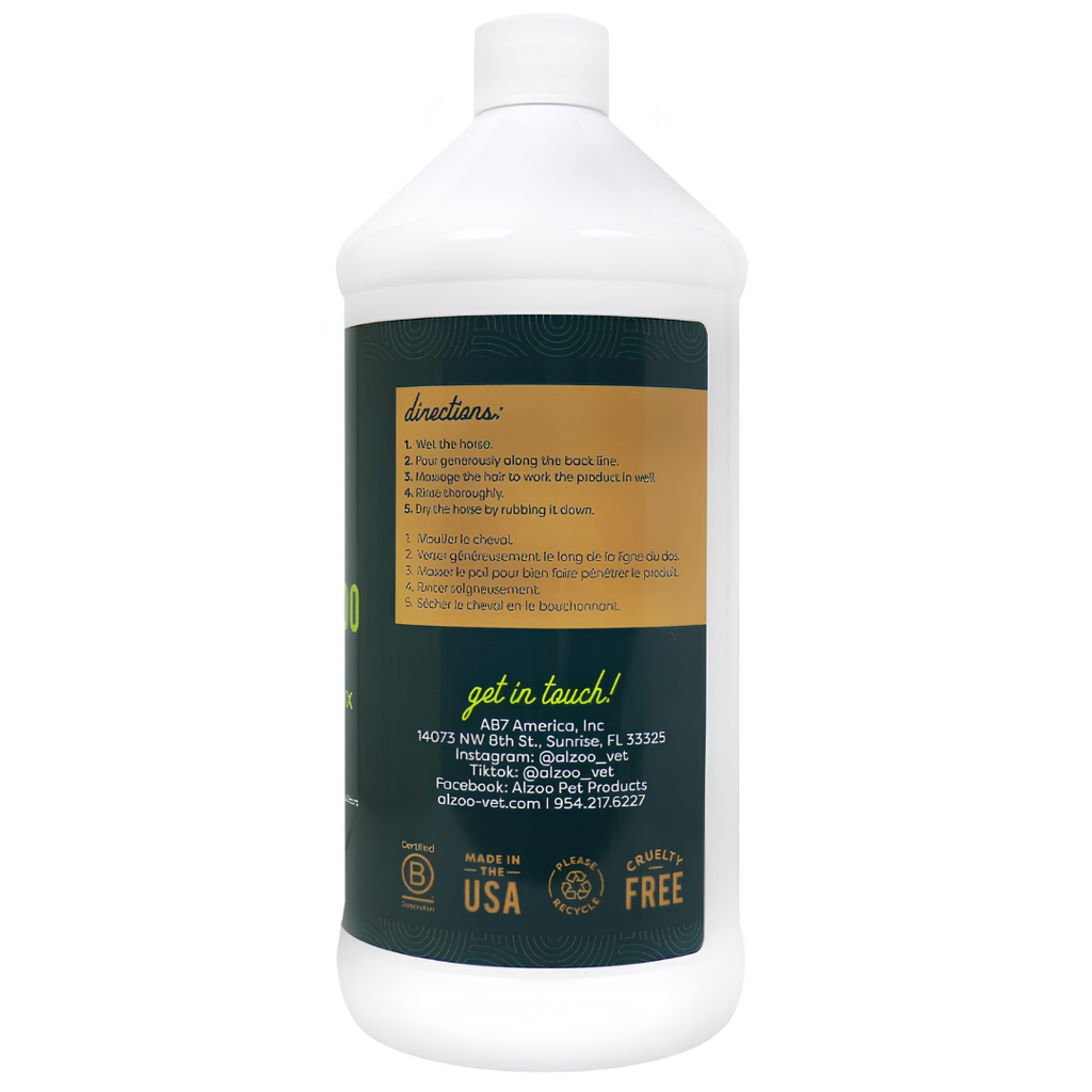 ALZOO Horse Shampoo White & Light Coats, 32oz