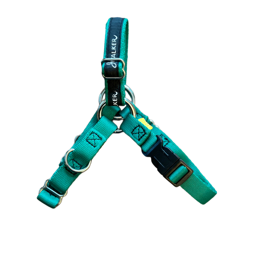 JWalker Side Attachment No-Pull Dog Harness, Emerald Green