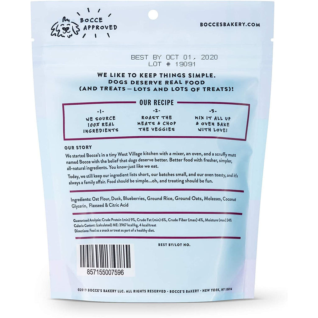 Bocce's Bakery - Everyday Wheat-Free Dog Treats, Quack, Quack, Quack Training Bites, 6 oz