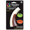 Spunky Pup Snack & Chew Antler Dog Chew Toy — Medium