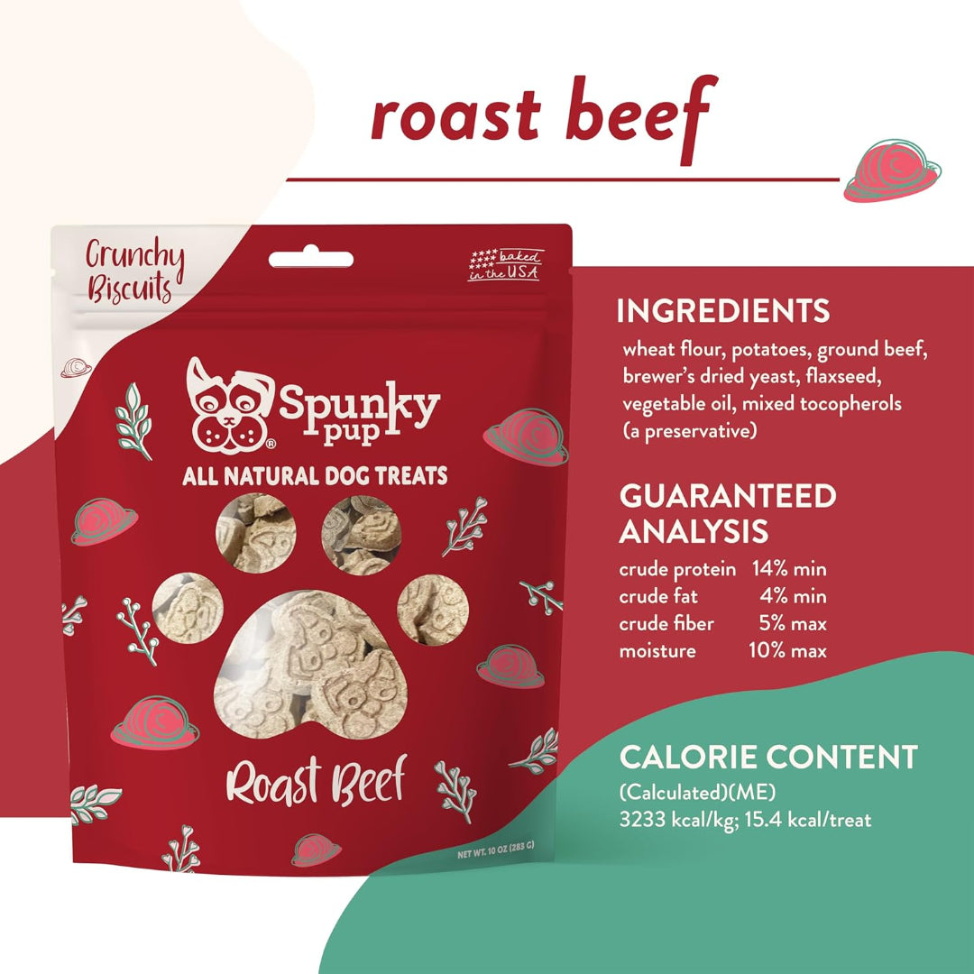 Spunky Pup Crunchy Biscuit Treats, 10 oz