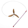 Go Cat Da Purr-Peller Spinning Feather Propeller Cat Wand Toy