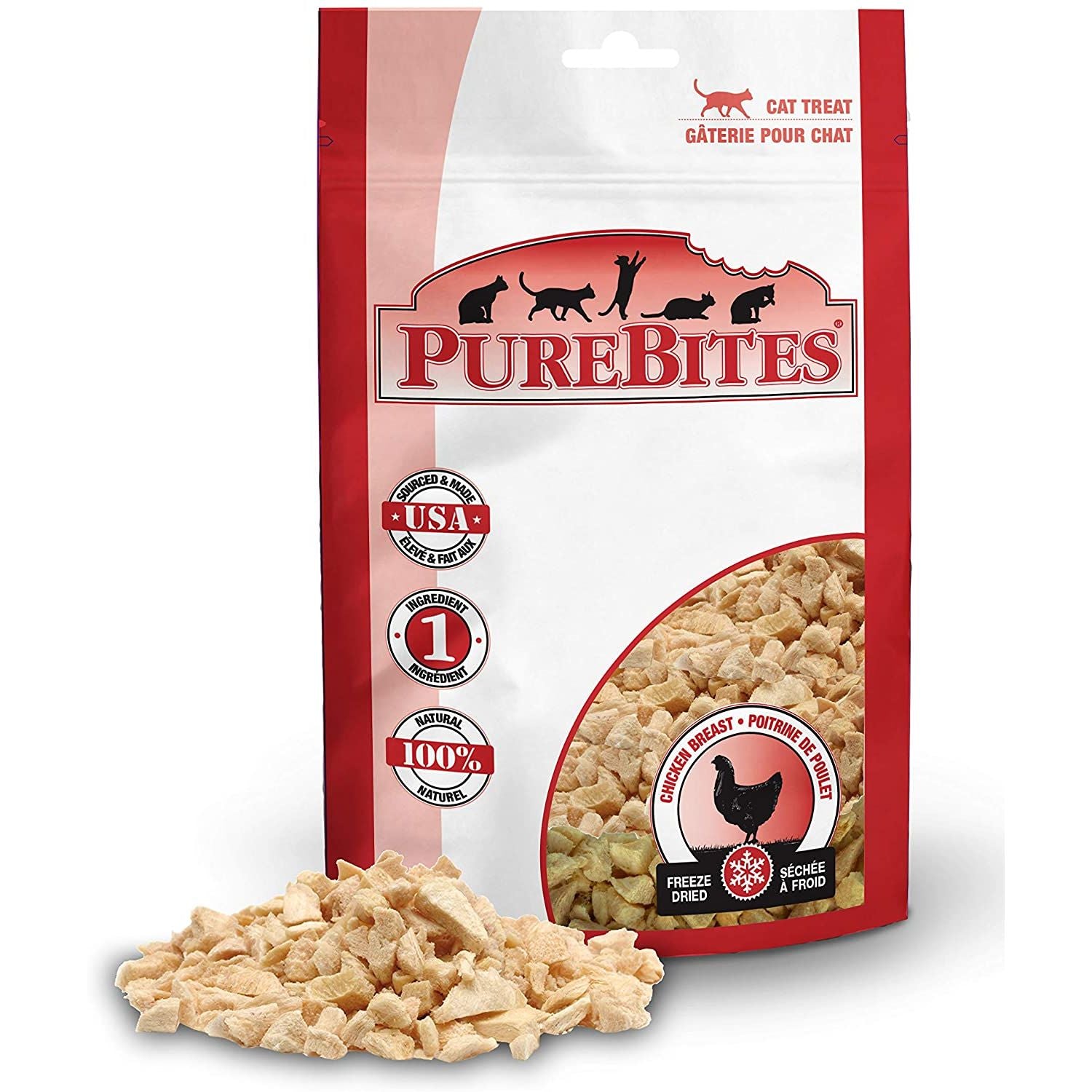 PureBites Freeze-Dried Chicken Breast Cat Treats 1.09 oz.