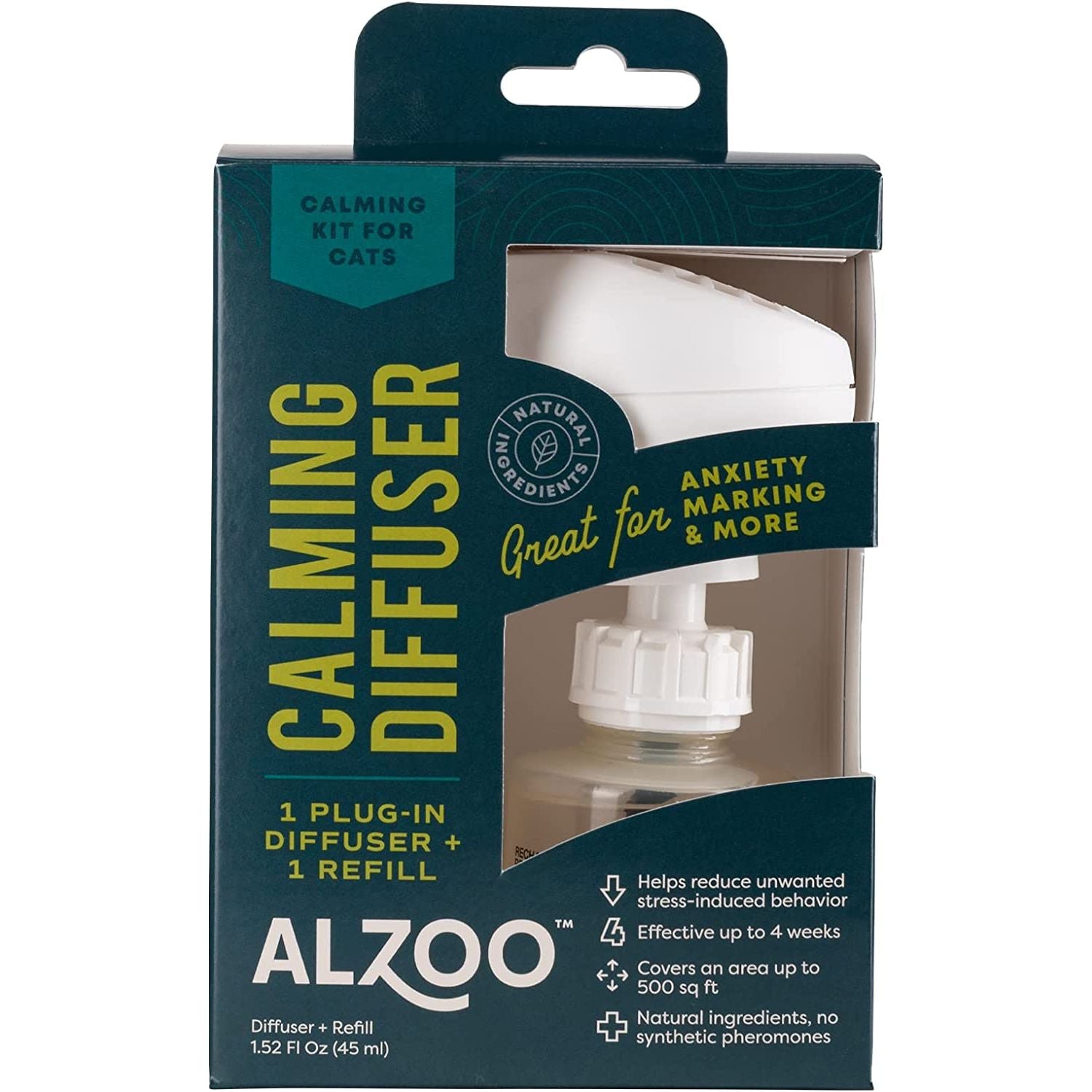 ALZOO All Natural Calming Plug-in+Refill for Cats