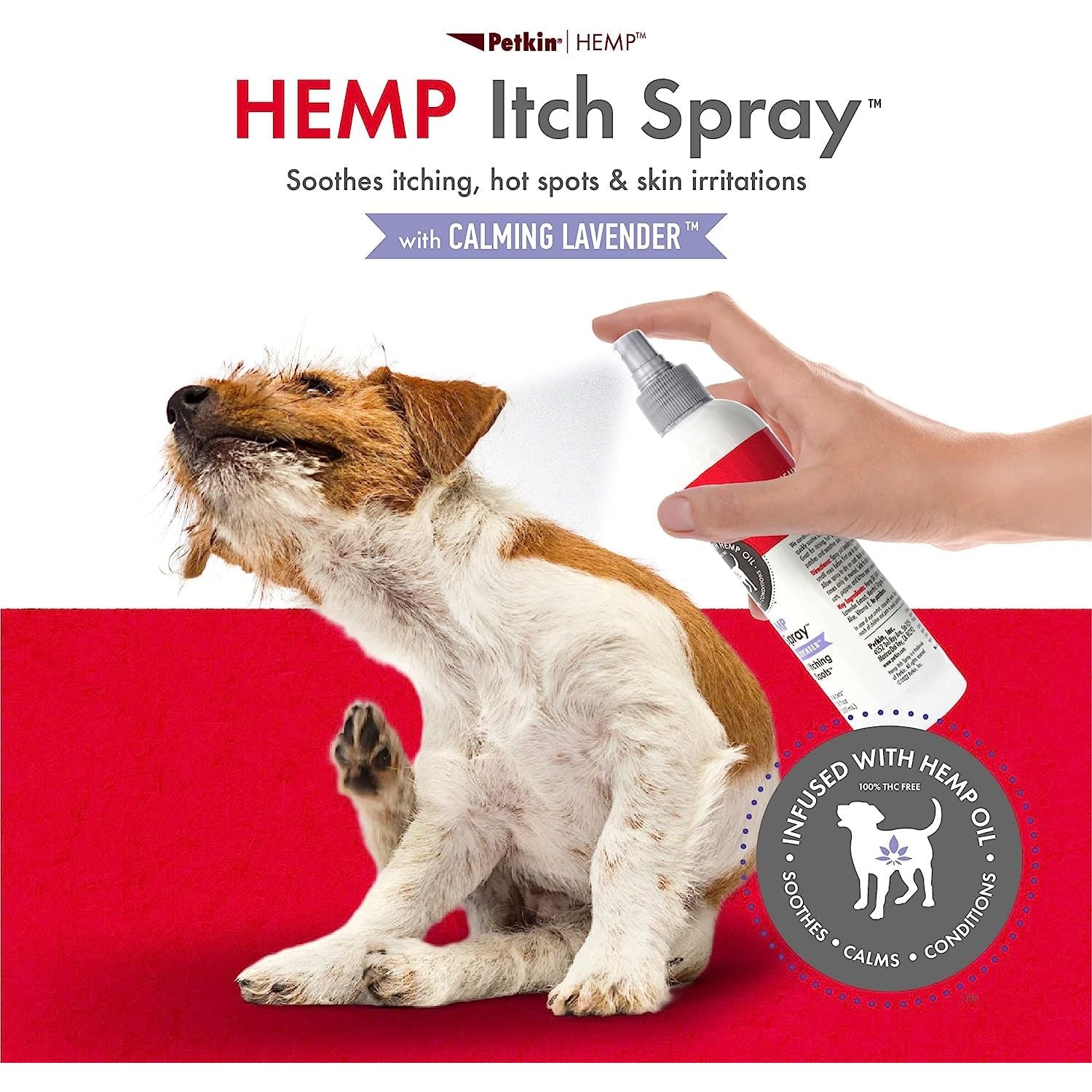 Petkin CBD Pet Itch Spray Calming Lavender
