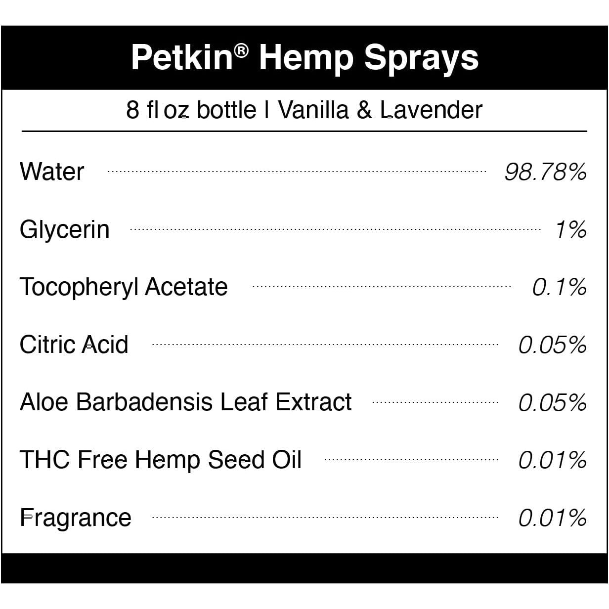 Petkin CBD Pet Itch Spray Calming Lavender