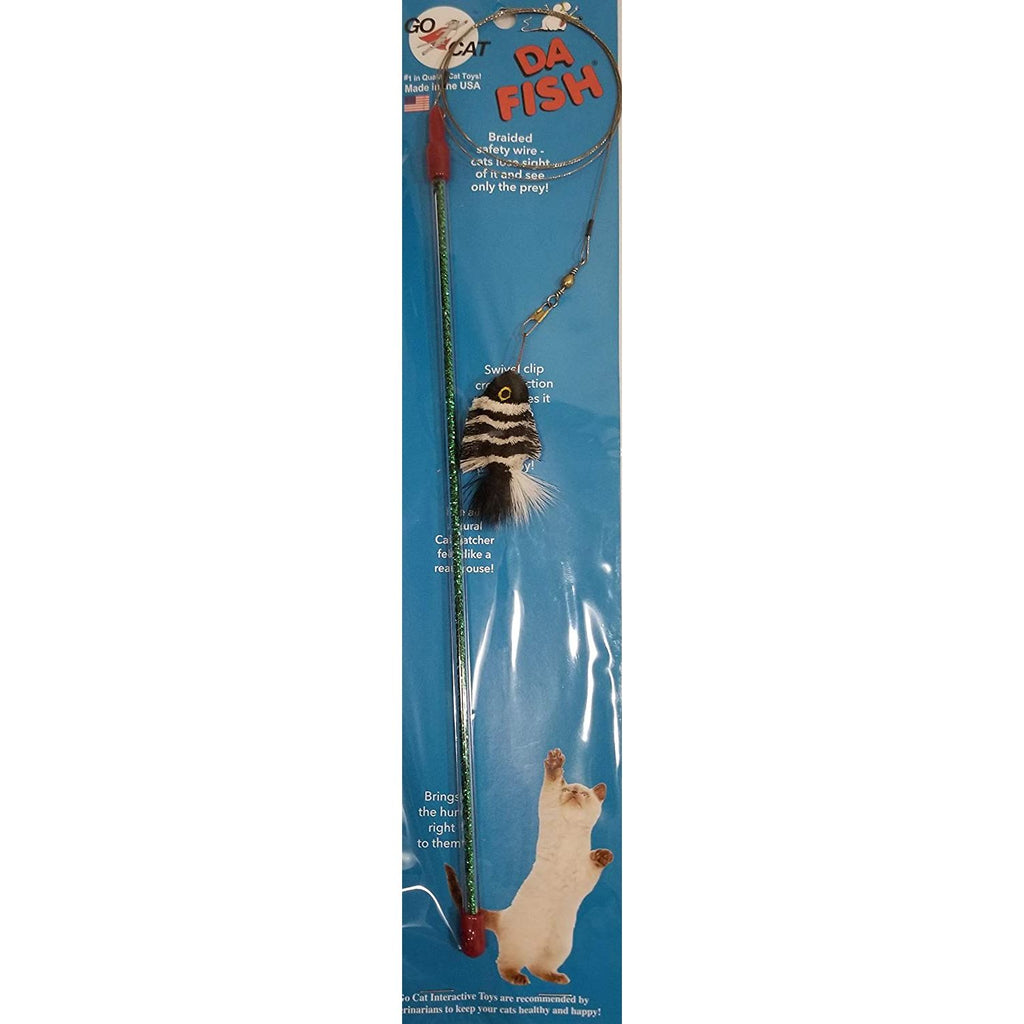 Go Cat Da Fish Teaser Wand Cat Toy