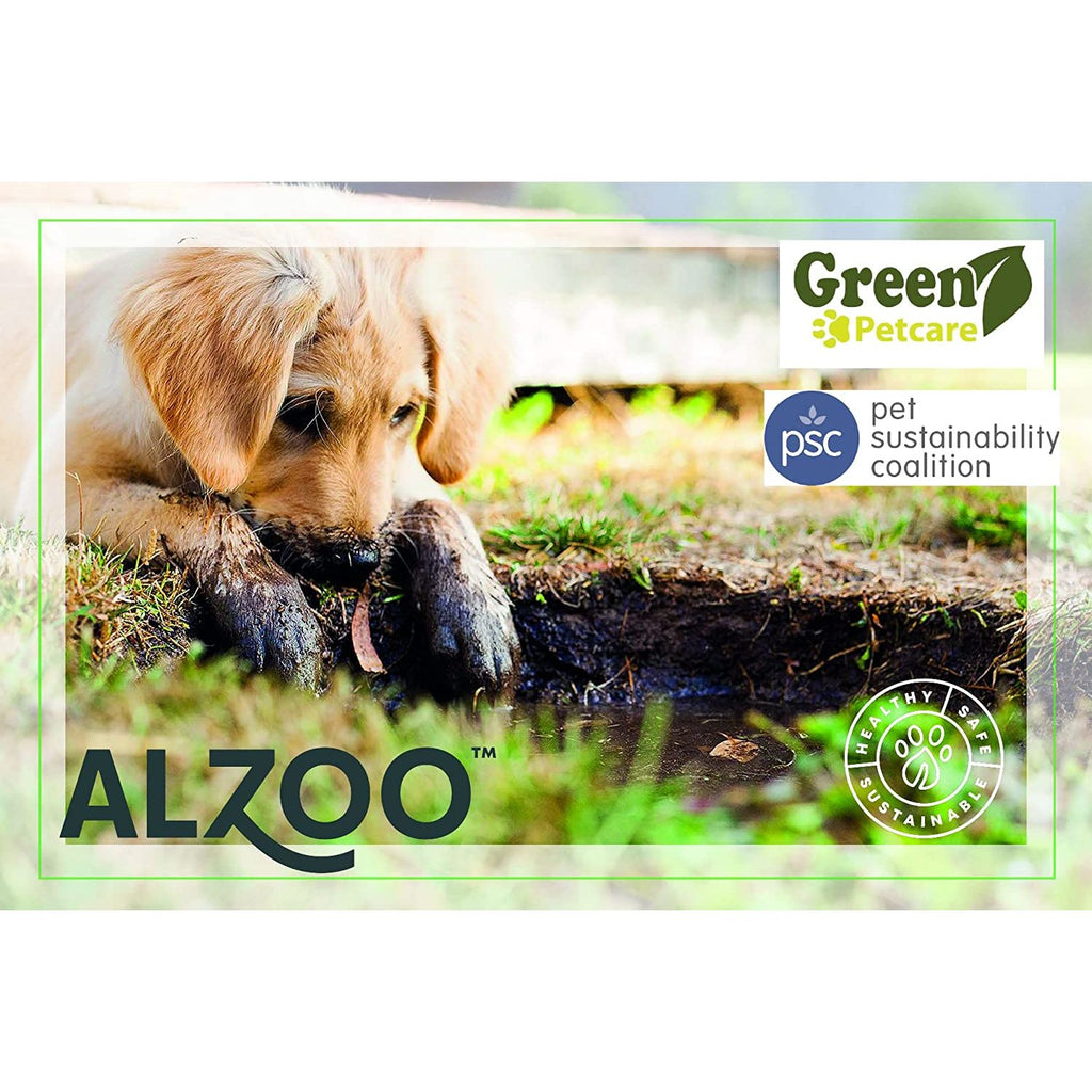 ALZOO Flea & Tick Repellent Shampoo for Dogs 12 oz.