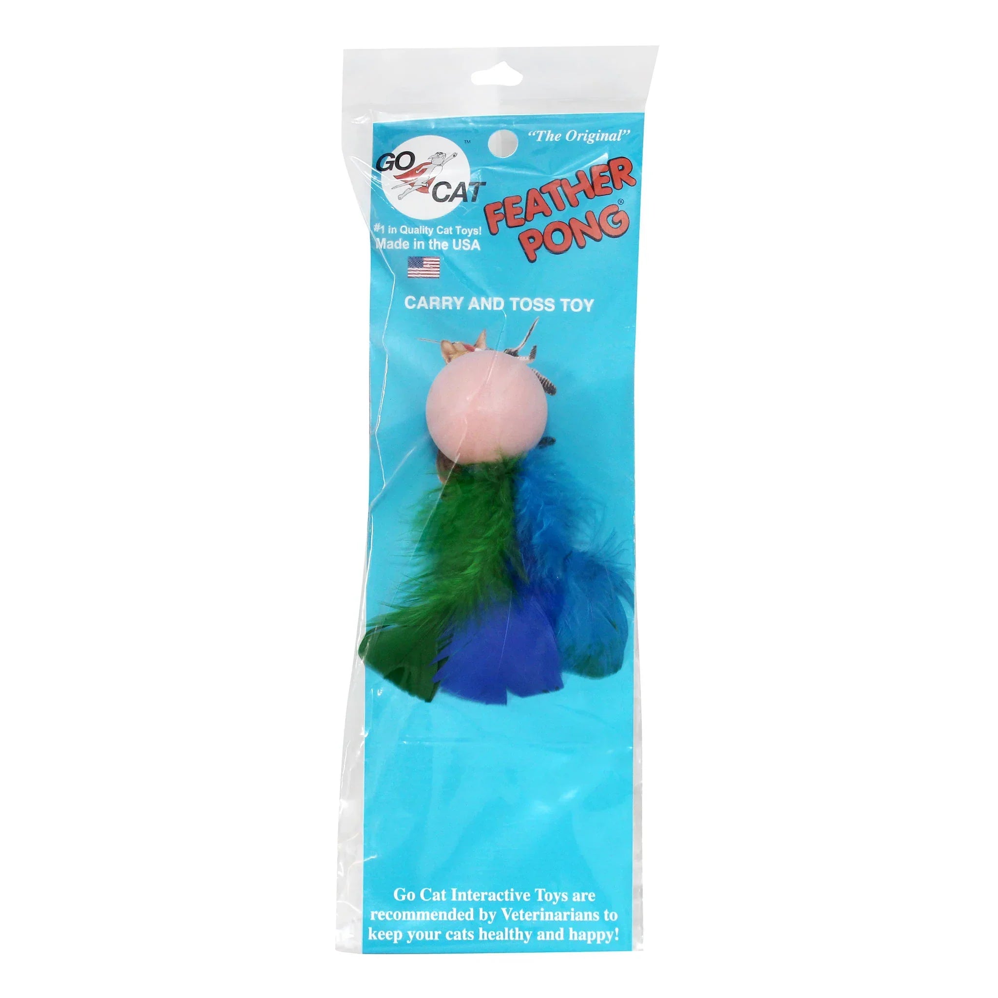 Go Cat Feather Pong Cat Toy