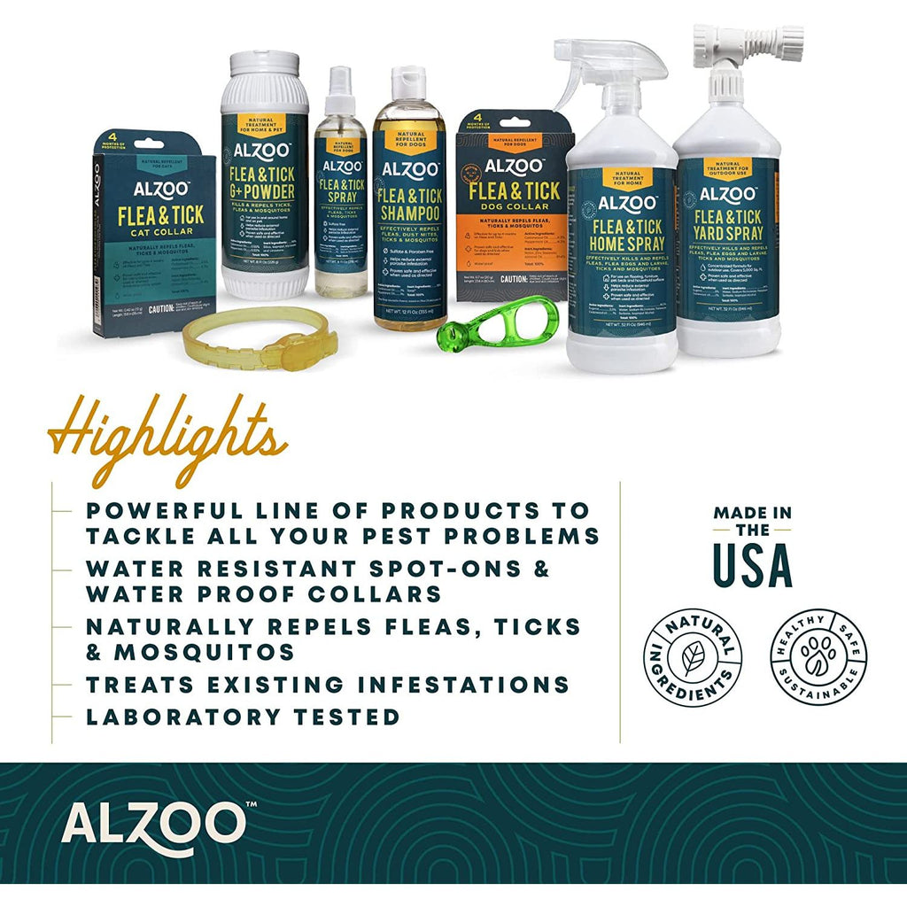 ALZOO Natural Flea & Tick Collar for Cats