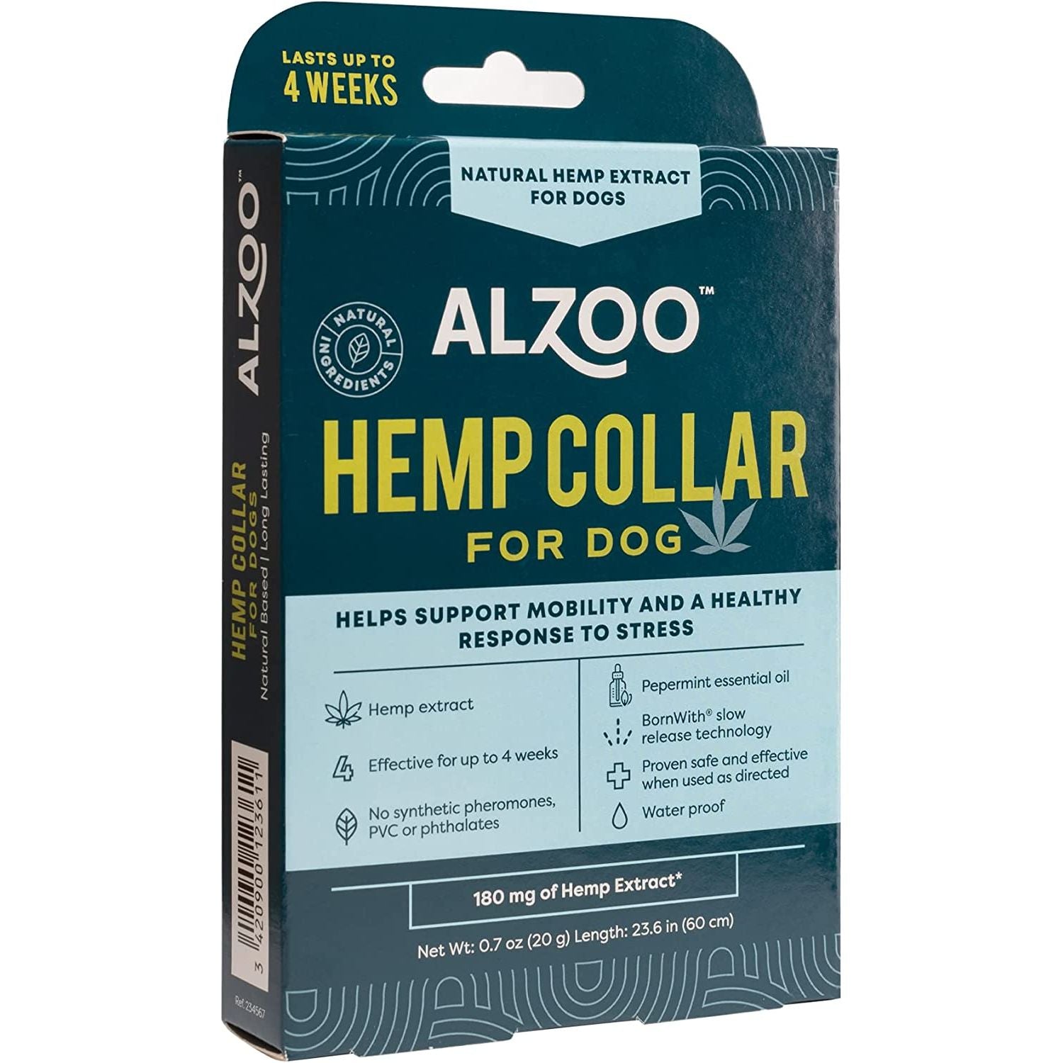 ALZOO Hemp Dog Collar | Sustainably and Safely Helps to Support Your Pet's Mobility