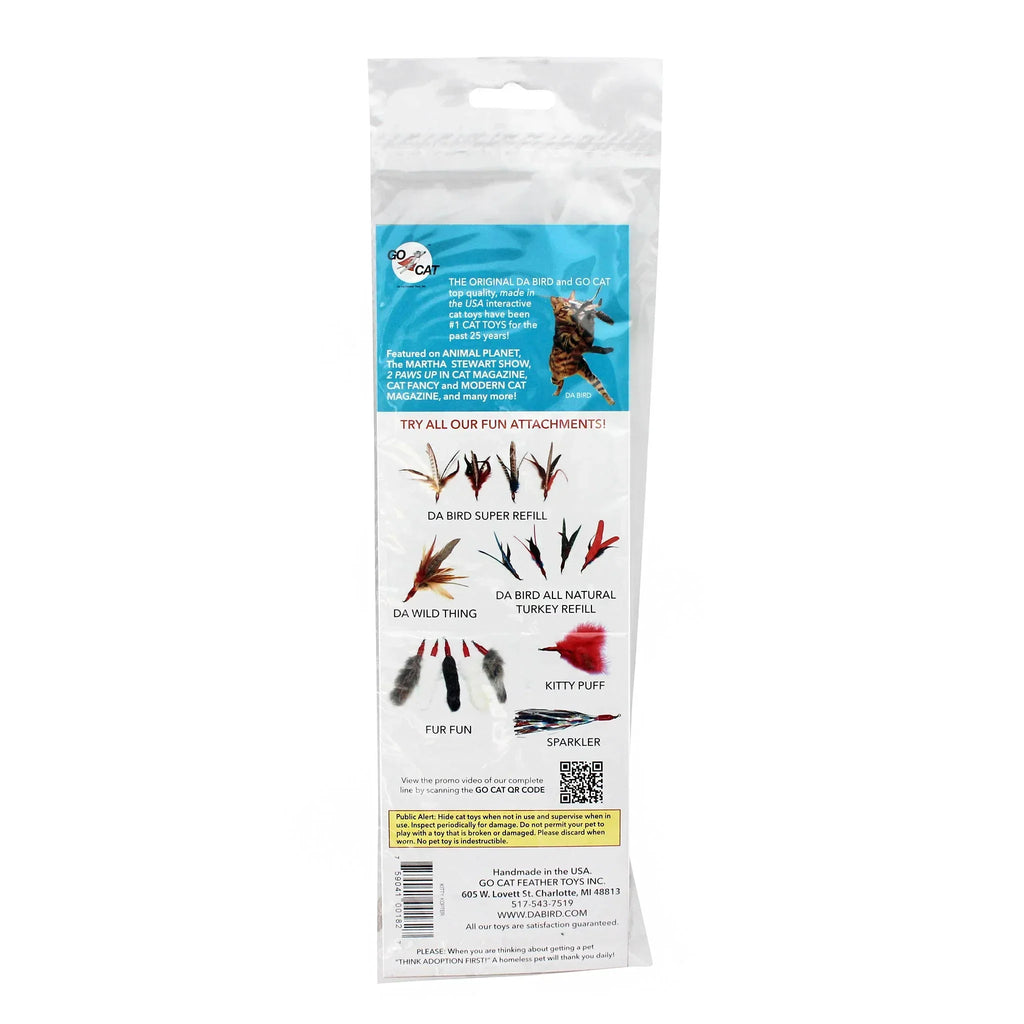 Go Cat Kitty Kopter Cat Toy, Throw Toy with Feathers That Spins in The Air