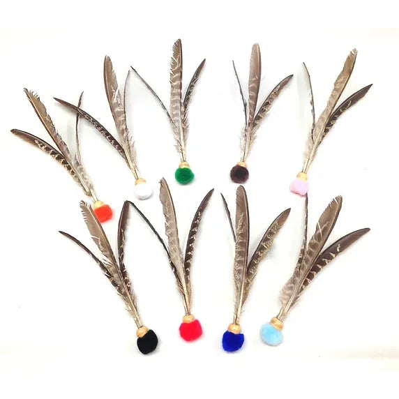 Go Cat Kitty Kopter Cat Toy, Throw Toy with Feathers That Spins in The Air