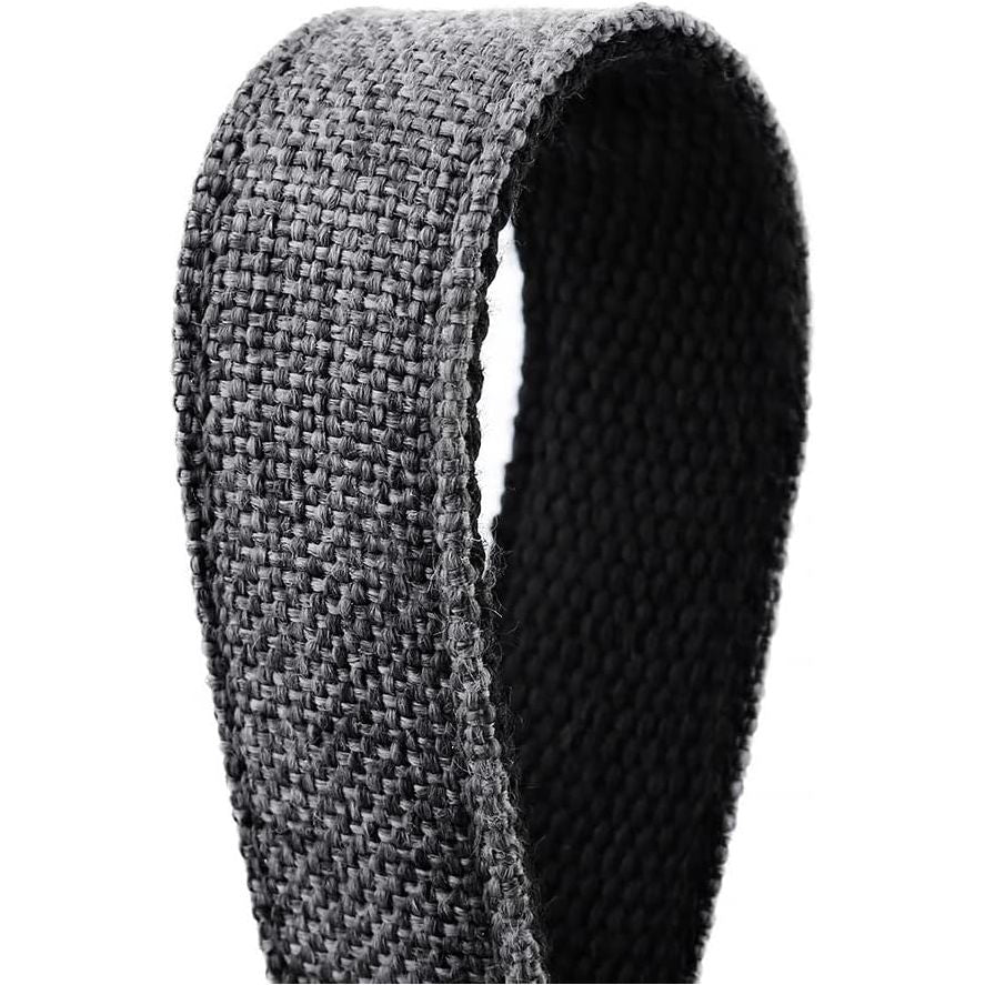 Drop Collar Natural Material Leash with Sleek D-Ring for Accessories & Soft Padded Gel Handle for Comfort (Long)