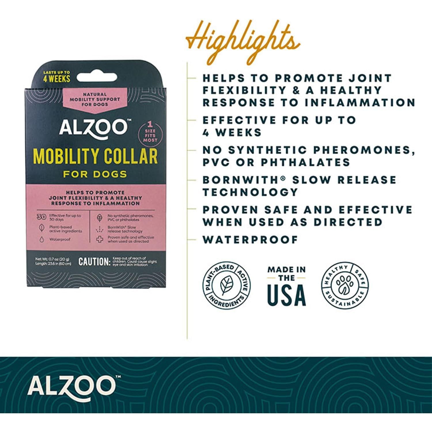 ALZOO Mobility Collar for Dogs