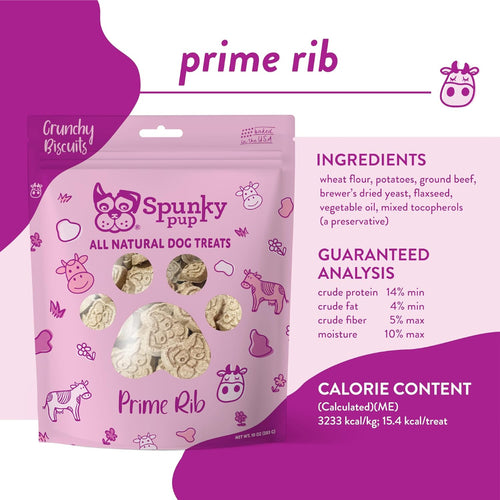 Spunky Pup Crunchy Biscuit Dog Treats — 10 oz
