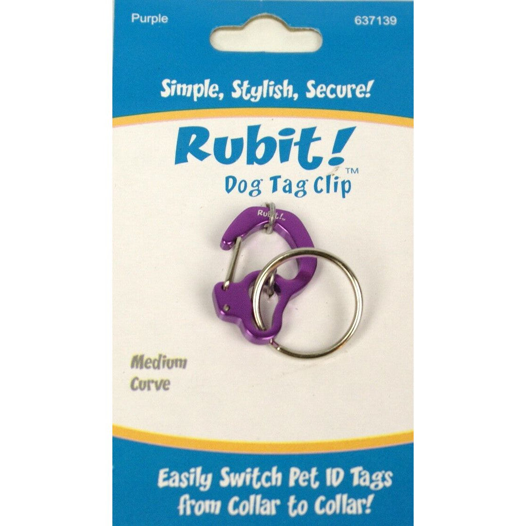 Rubit! Curve Shape Dog Tag Clip Medium