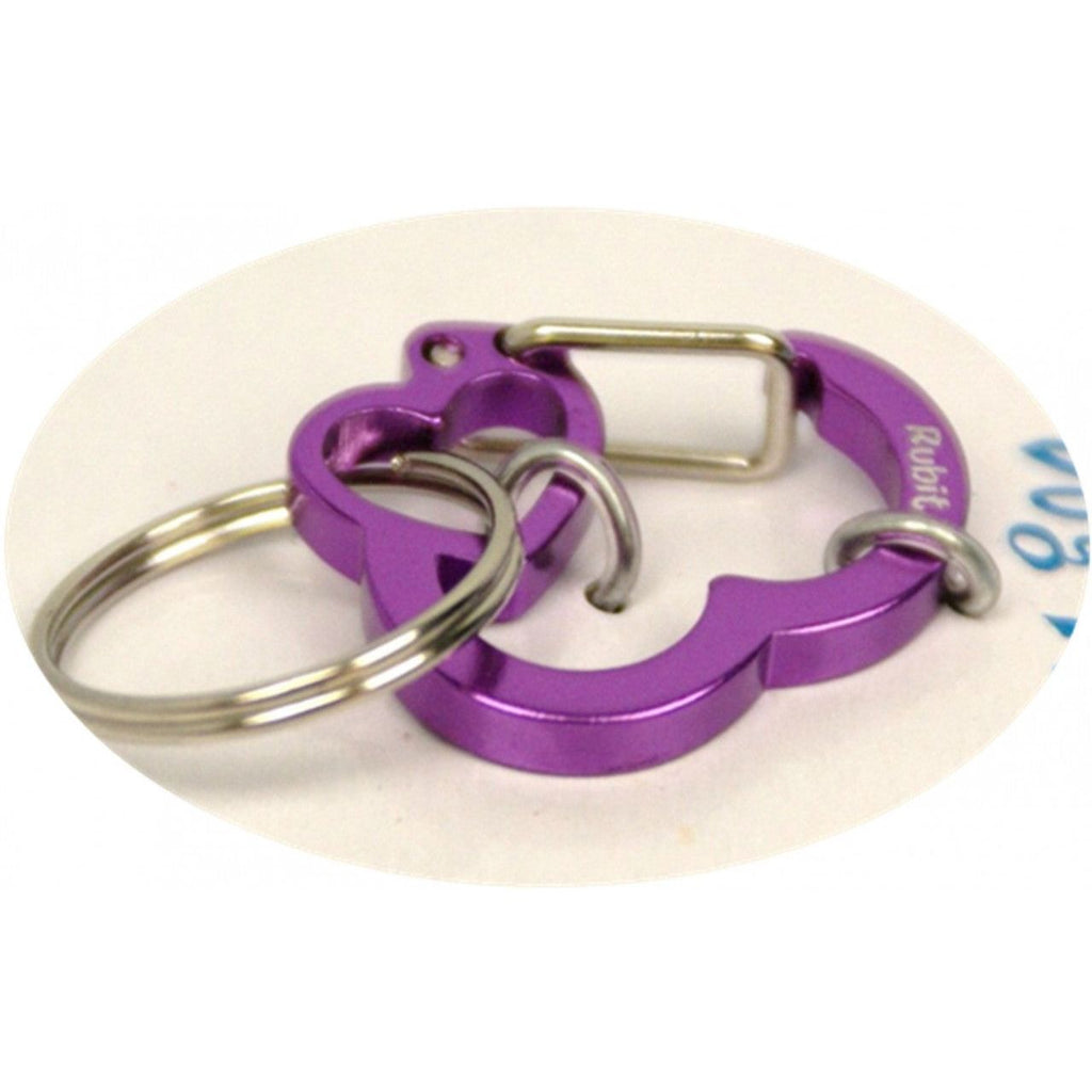Rubit! Heart Shaped Aluminum Dog Tag Clip Small