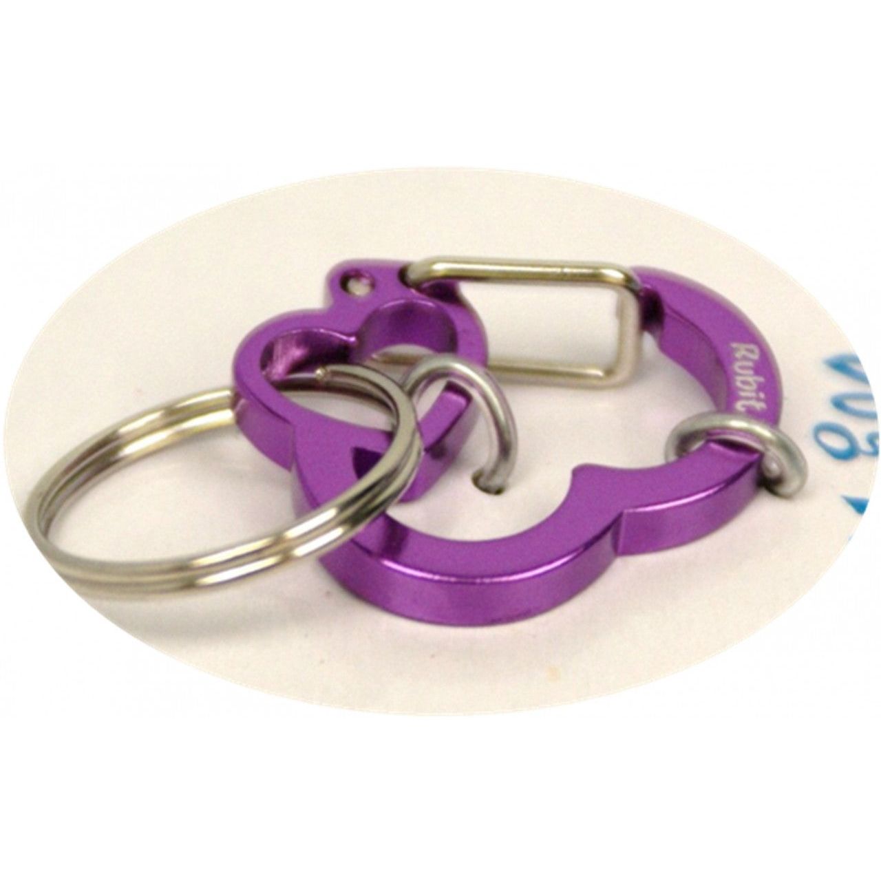 Rubit! Heart Shaped Aluminum Dog Tag Clip Small