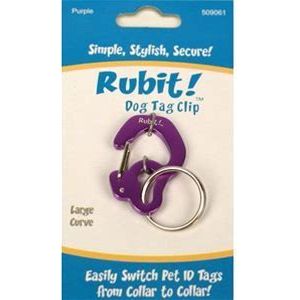 Rubit! Curve Shape Dog Tag Clip Large
