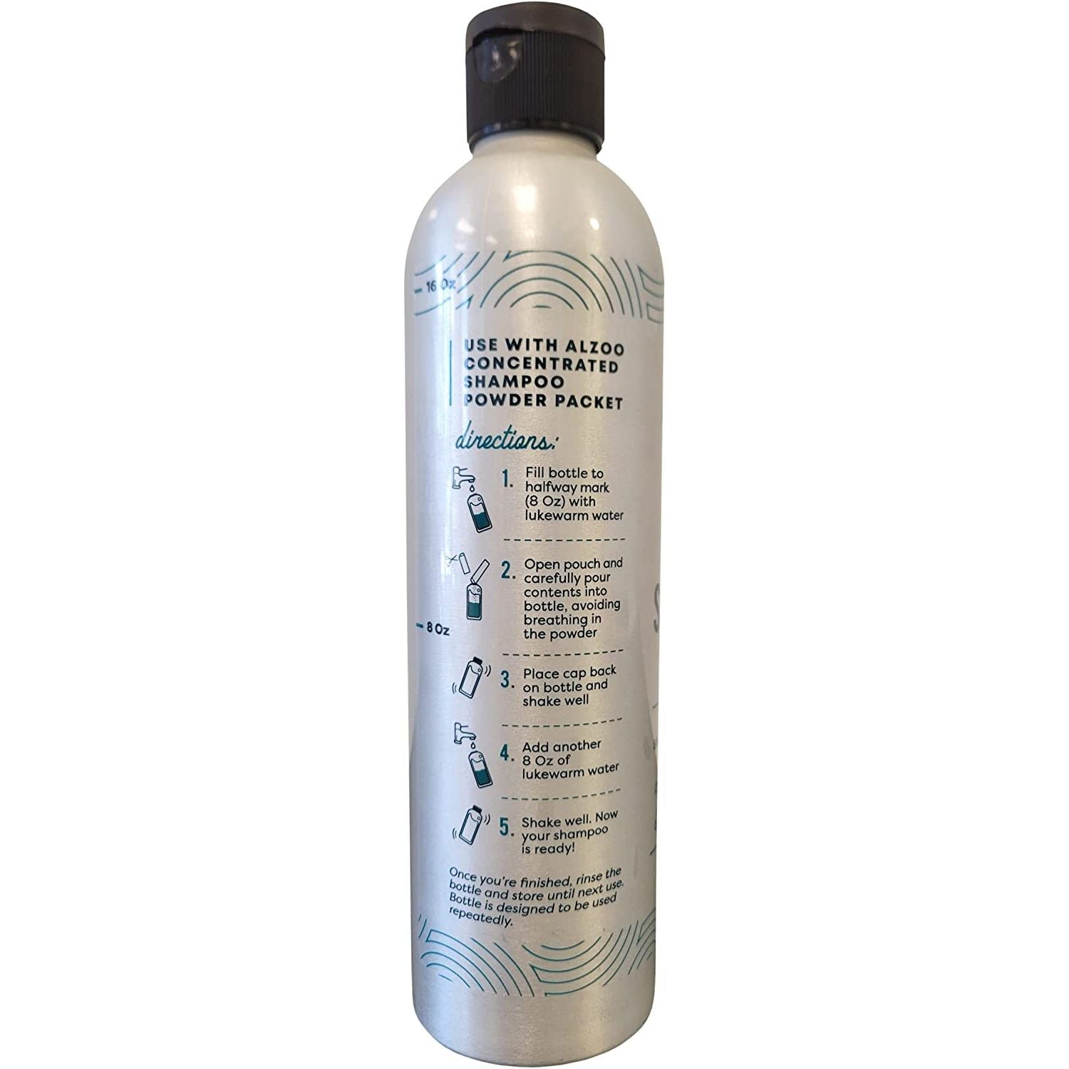 ALZOO Reusable Dog Shampoo Bottle 16 oz.