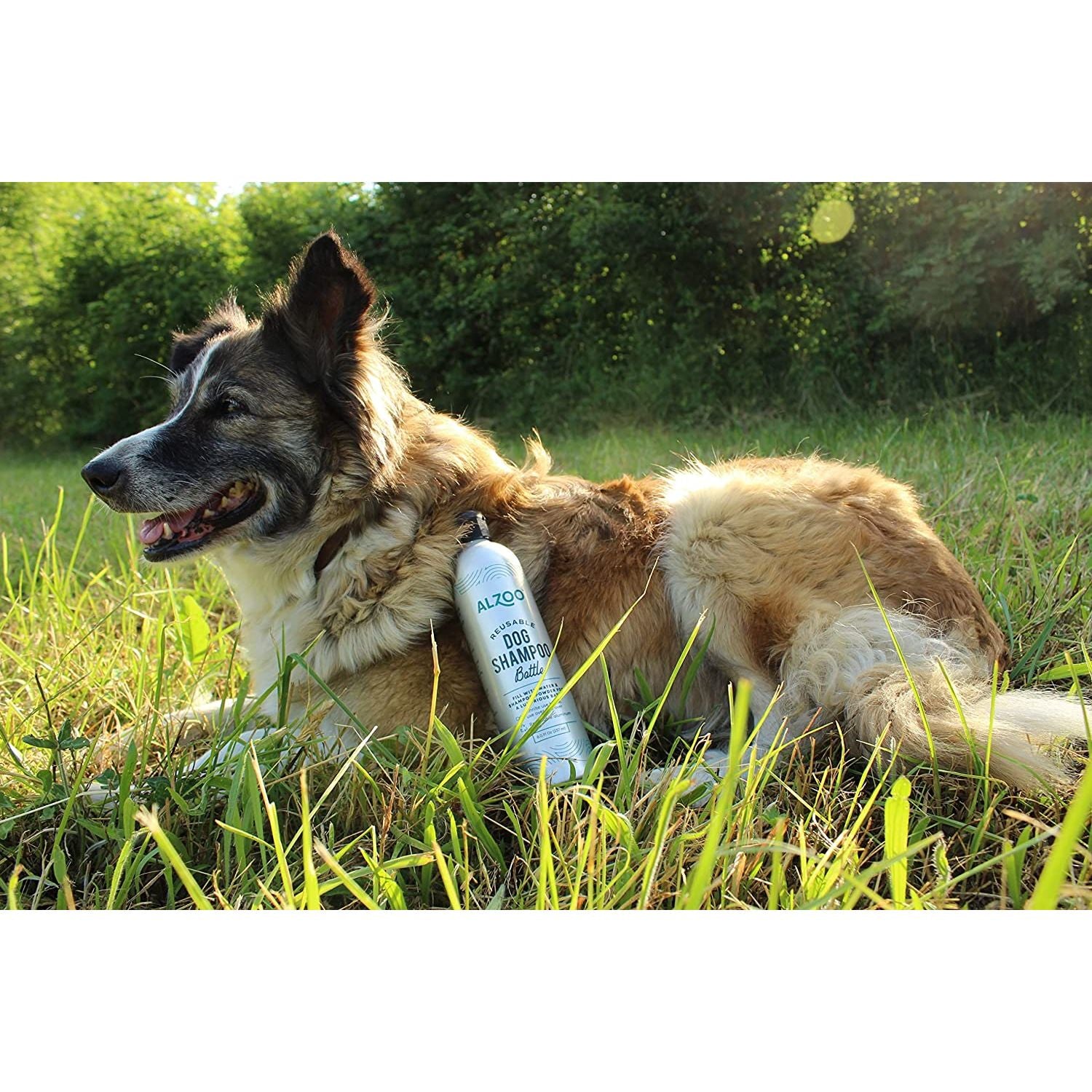 ALZOO Reusable Dog Shampoo Bottle 16 oz.