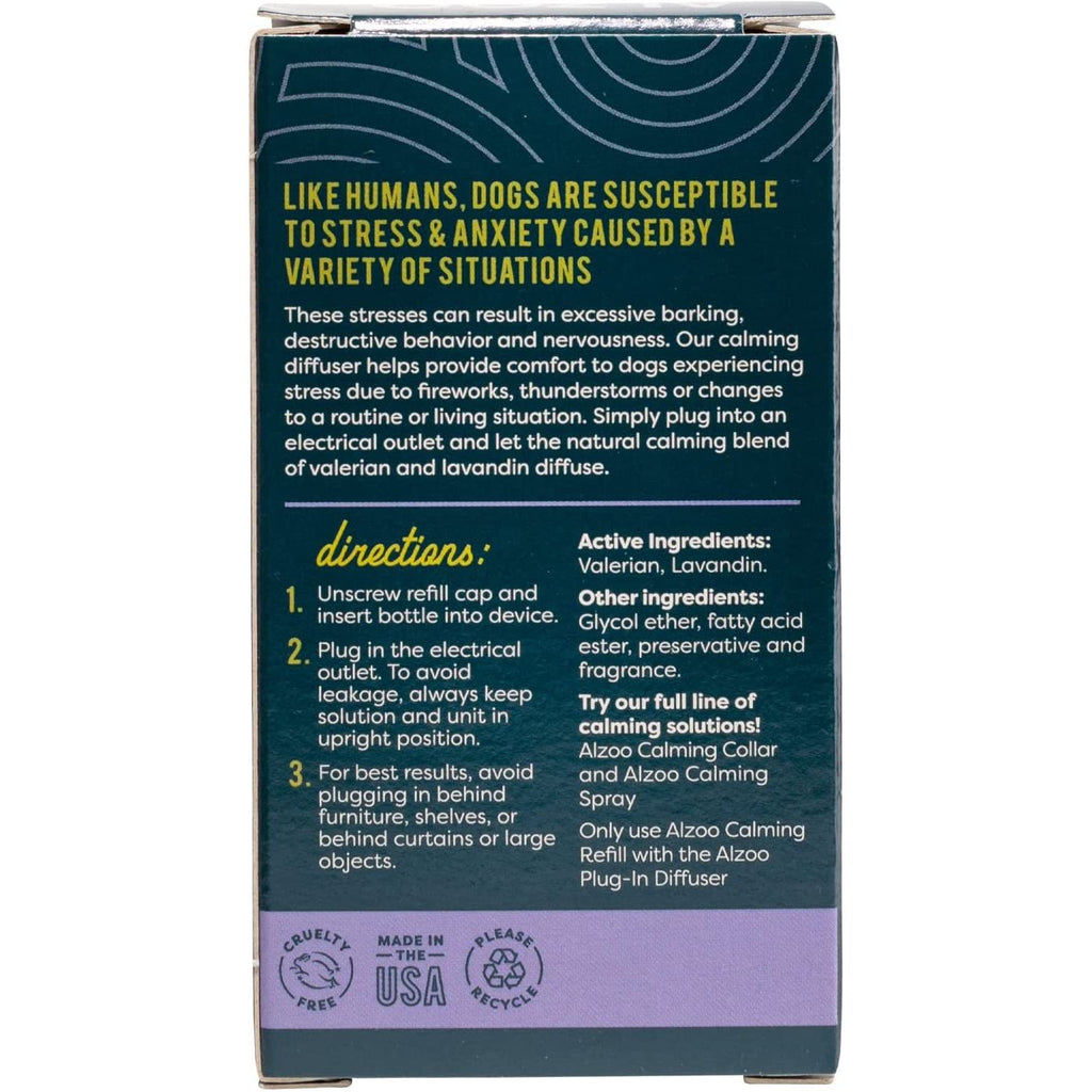 ALZOO All Natural Calming Diffuser Refill for Dogs