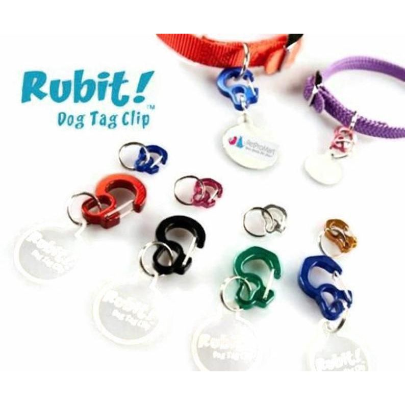 Rubit! Curve Shape Dog Tag Clip Medium