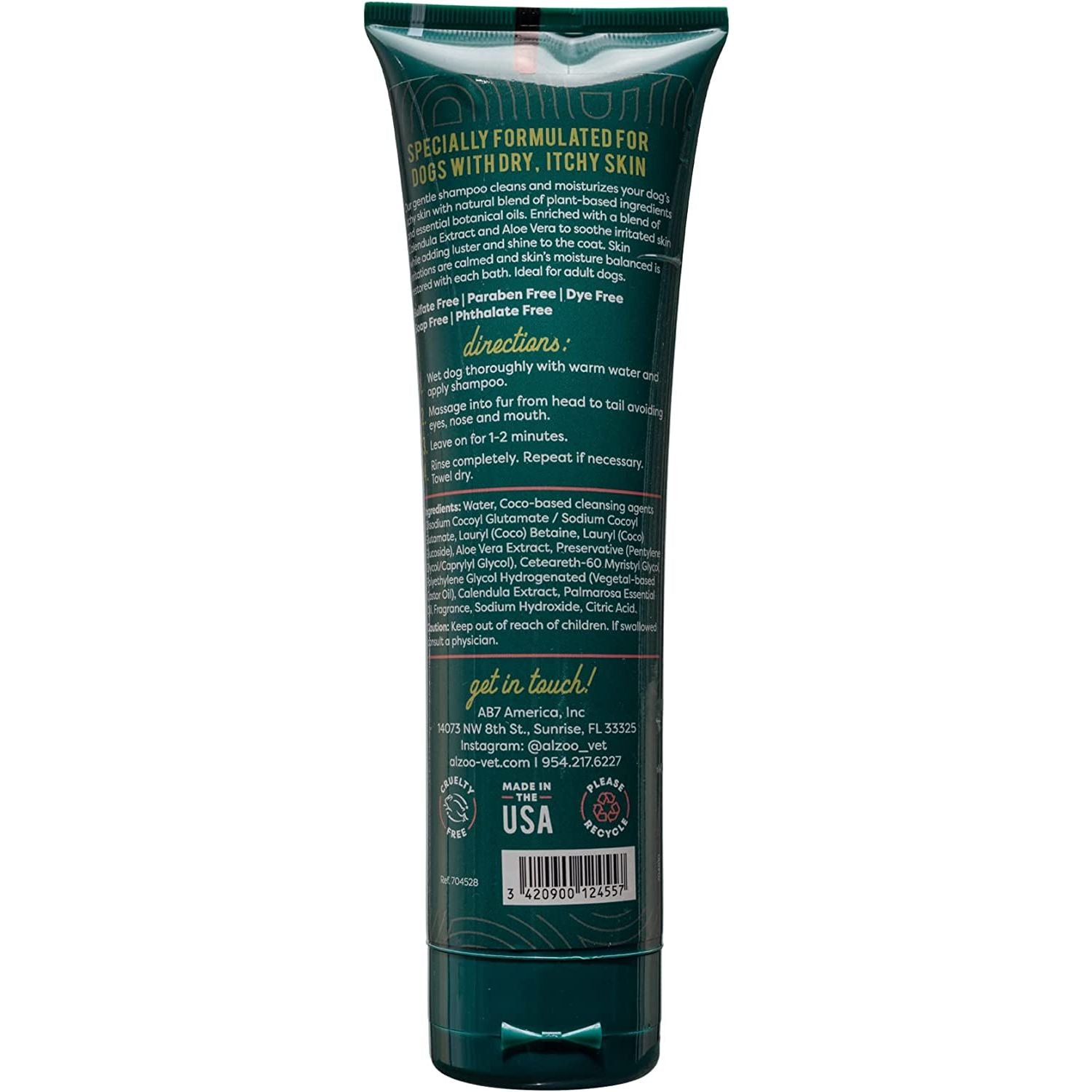 ALZOO Anti-Itch Shampoo for Dogs 8 oz.