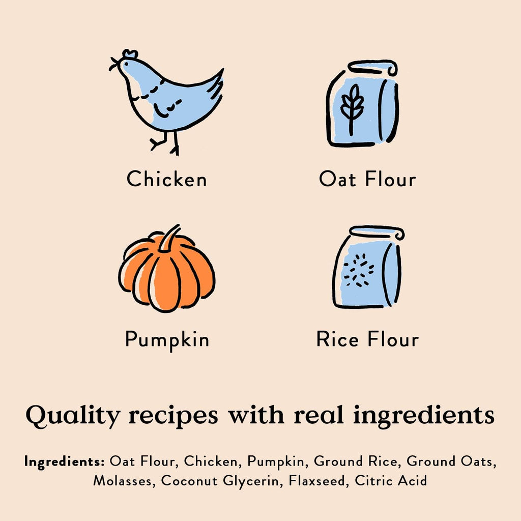 Bocce's Bakery Chicken & Pumpkin Sunday Roast Training Treats for Dogs 6 oz