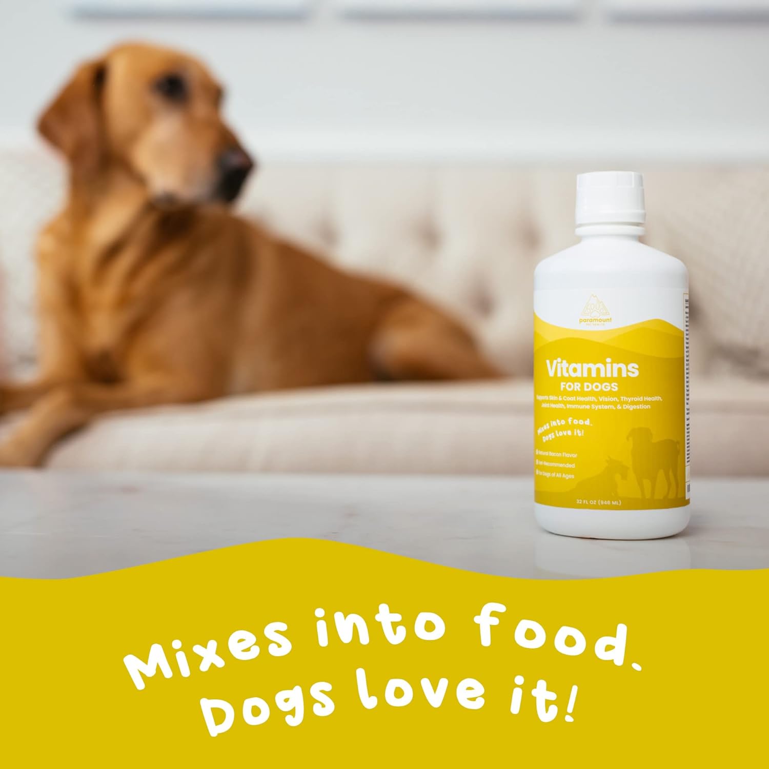 Paramount Pet Health Liquid Vitamins Skin & Coat Support Dog Supplement