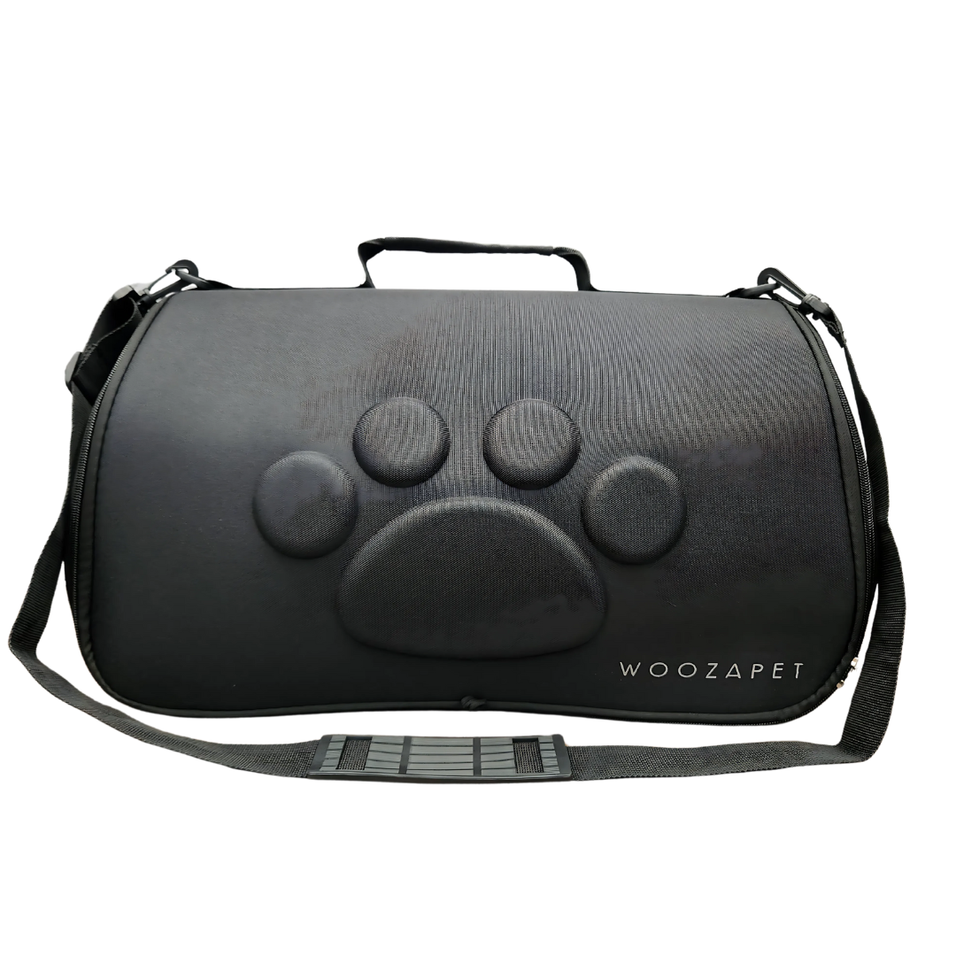WOOZAPET Black Travel Pet Carrier For Dogs or Cats