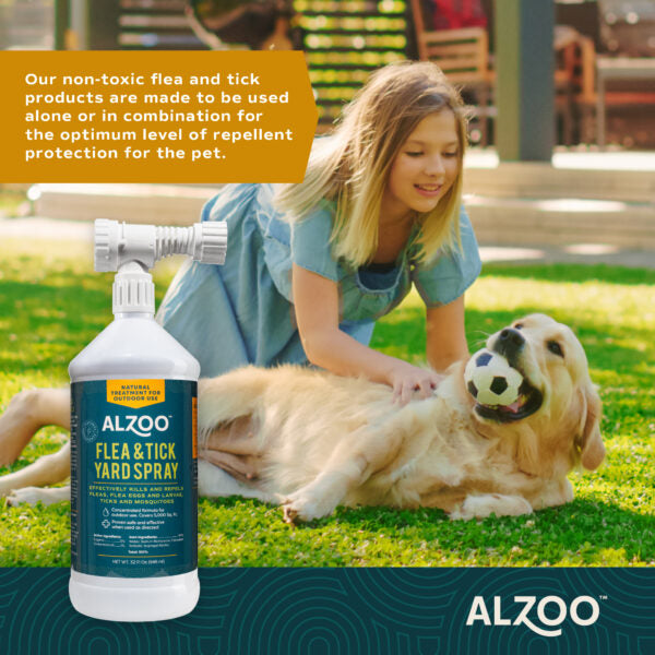 ALZOO Natural Flea & Tick Yard Spray 32oz