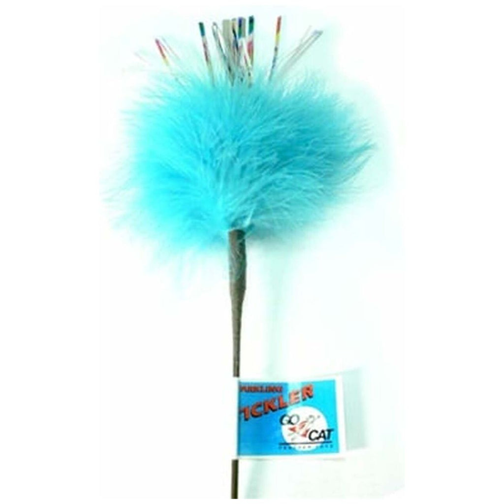Go Cat 18" Sparkling Tickler Feather Wand Cat Toy