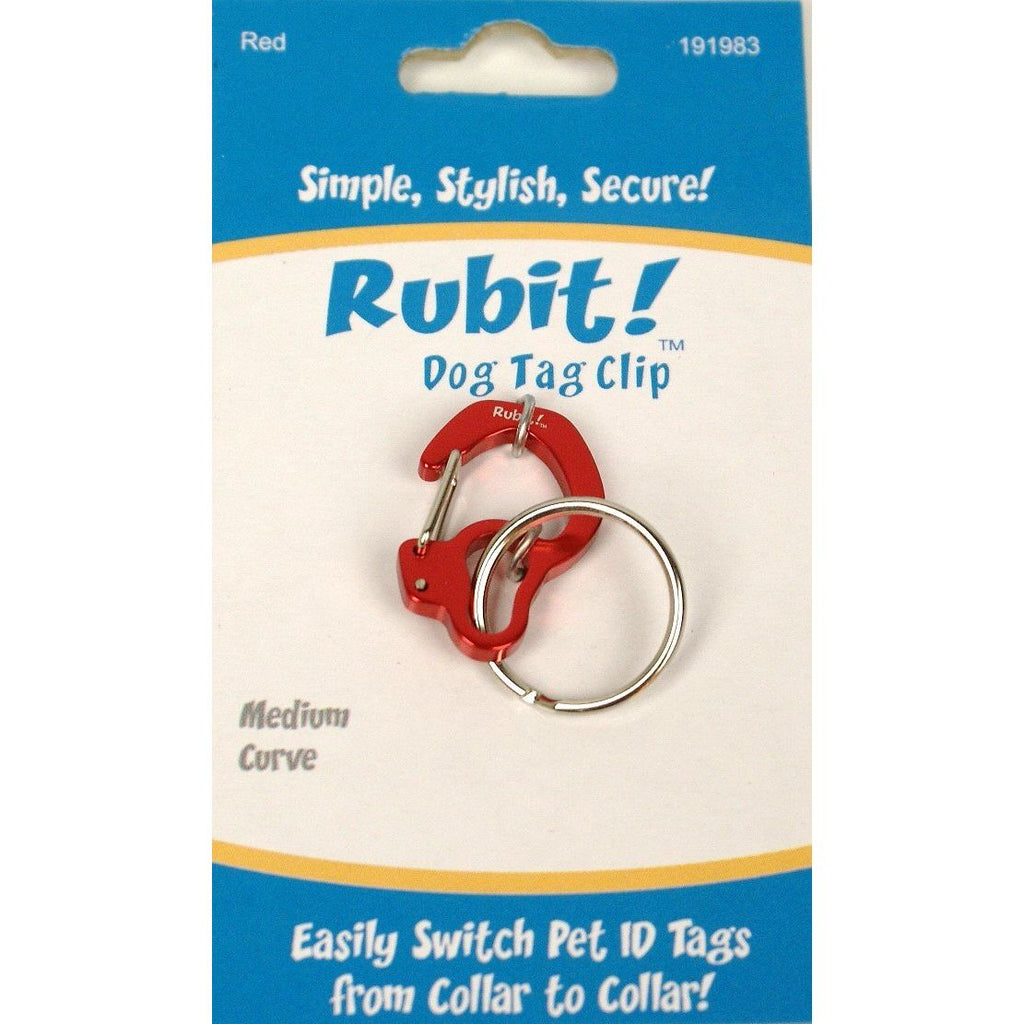 Rubit! Curve Shape Dog Tag Clip Medium